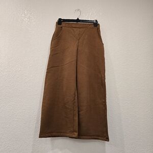 Tonle Wide Leg Crop Pant Spiced Brown Size XS